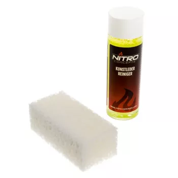 Nitro Concepts Reinigungslösung für PU-Ledersitze mit Schwamm, 100 ml