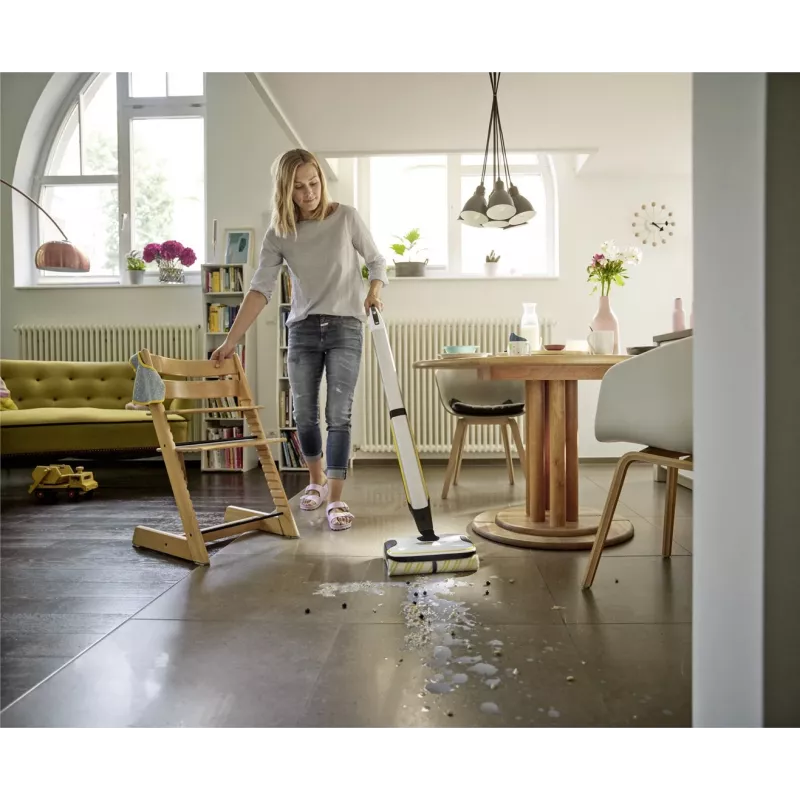 Kärcher FC 7 CORDLESS Elektrischer Besen Akku Nass Bagless Schwarz, Weiß, Gelb 2,85 Ah