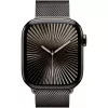 APPLE Watch Series 10 GPS + Cellular 42mm Titan Gehäuse in Schiefer mit Milanese Loop in Schiefer