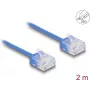 Netzwerkkabel DeLOCK RJ45 Cat.6 2 m Blau