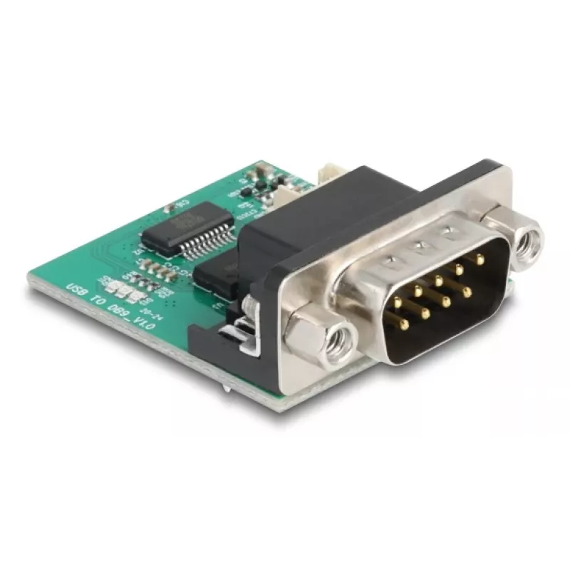 DeLOCK 90781 Serieller Konverter Repeater Isolator USB 2.0 RS-232 Schwarz Grün