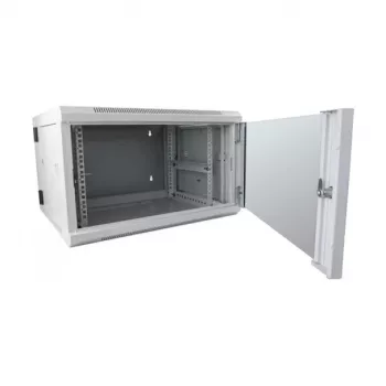 Server-Rack-Schrank ALLNET SMB6606 Grau, 23 kg, kompaktes Netzwerk-/Servergehäuse