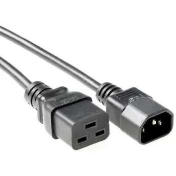 Microconnect PE0191420 Stromkabel Schwarz 2 m C19-Kupplung C14-Kupplung