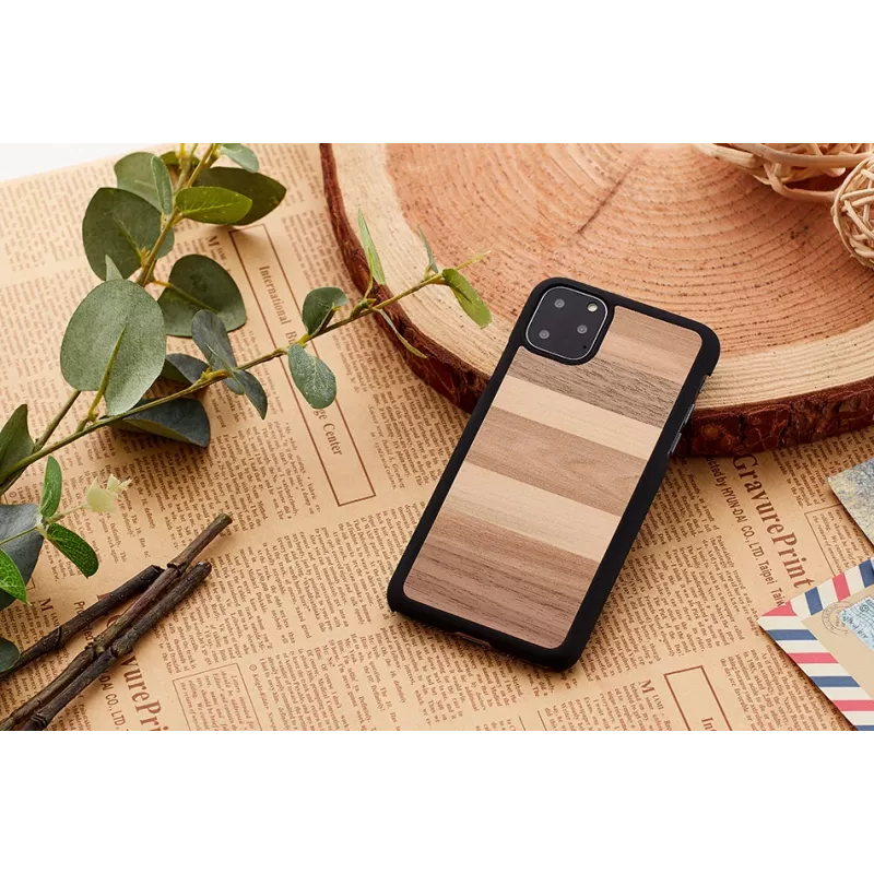 Smartphone-Hülle man and wood für iPhone 11 Pro – Farbe Schwarz Sand, Schutzhülle