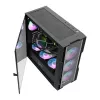 Computer case Darkflash DK431 Mesh, ATX, Schwarz