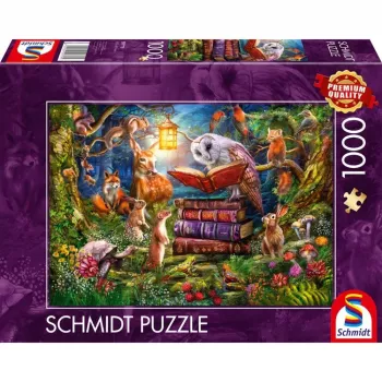 Schmidt Spiele Puzzle Waldgeschichten bei Nacht – 1000 Teile