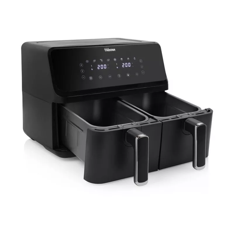Tristar FR-9026 Fritteuse Doppel 8 L Stand-alone 2700 W Heißluftfritteuse Schwarz