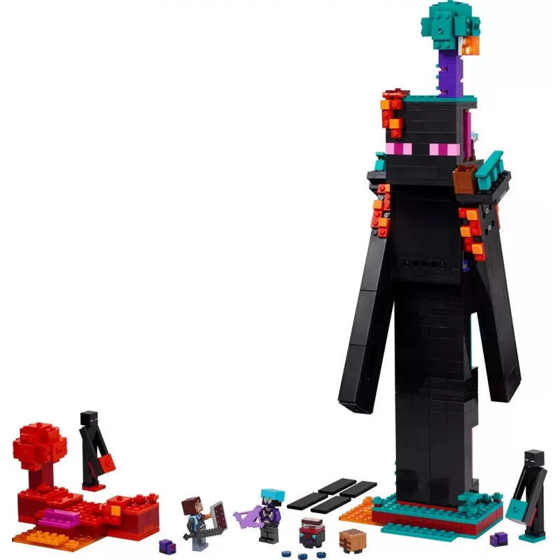 Konstruktionsspielzeug LEGO Minecraft Set 21279 Der Enderman-Turm, 867 Teile, 2 Minifiguren, 450 mm Höhe