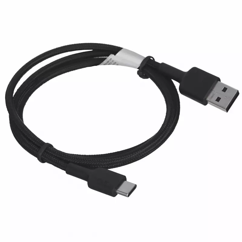 USB-A-auf-USB-C-Kabel AUKEY CB-CD30 0,9 m – Schwarz, geflochten, USB PD 3.0, 0,48 Gbit/s
