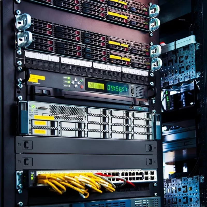 Qoltec 54516 19-Zoll-Rack-Patchpanel, 24 Ports, 1U, UTP, Schwarz