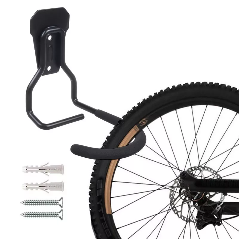 Fahrrad-Wandhalterung MACLEAN MC-433 vertikaler Fahrradhalter, klappbar, breitenverstellbar, für Fahrräder bis 20 kg, schwarz