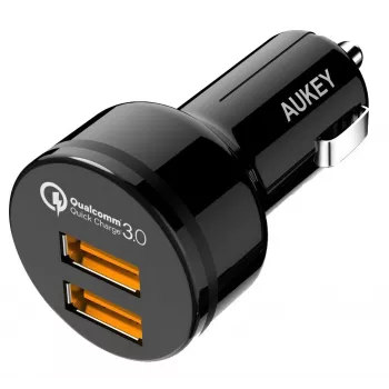 CC-T8 ultraschneller Autoladegerät 2xUSB 3.0 6A 36W + Micro-USB-Kabel 1m