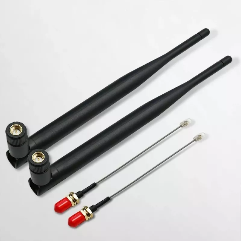 Innen-WLAN-Antenne QOLTEC 57046, Dualband 2,4–2,5 GHz & 5,1–5,8 GHz, 5 dBi, 50 Ω