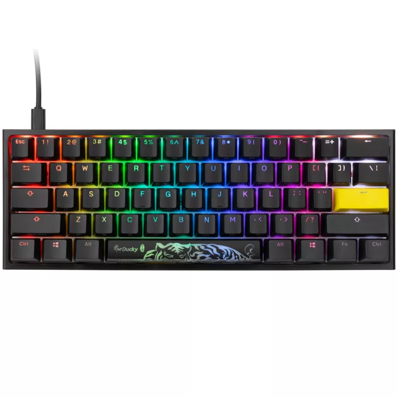 Mechanische Gaming-Tastatur Ducky One 2 Pro Mini RGB LED Cherry Brown 60%-Layout