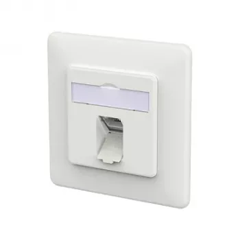METZ CONNECT Anschlussdose E-DAT C6A LSA++ 1 Port UP verkehrswei