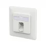 METZ CONNECT Anschlussdose E-DAT C6A LSA++ 1 Port UP verkehrswei
