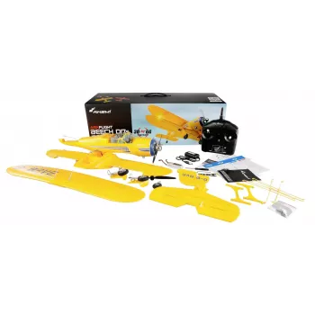 RC-Flugzeug Amewi AMXFlight Beech D17s 3D/6G RTF — gelb, flugfertiges Modell