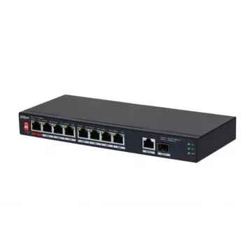 Dahua Technology PoE PFS3110-8ET1GT1GF-96 Unmanaged Gigabit Ethernet (10/100/1000) Power over Ethernet (PoE) Schwarz