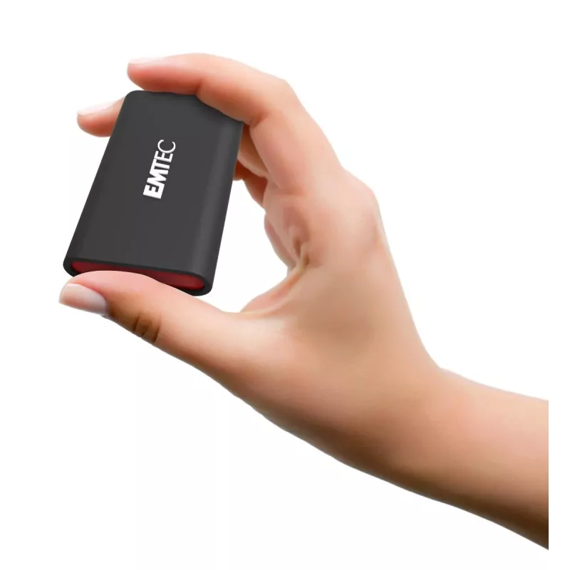 Emtec X210 ELITE 2 TB USB Type-C 3.2 Gen 2 (3.1 Gen 2) Schwarz, Rot