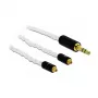 Audiokabel DeLOCK 85845 1,2 m 3,5 mm 2x MMCX Weiß