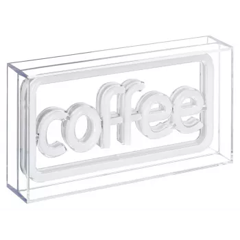 Neon LED-Leuchtschild ActiveJet AJE-NEON COFFEE, mehrfarbig, USB 5V, Aufputzmontage, AS-Kunststoffrahmen