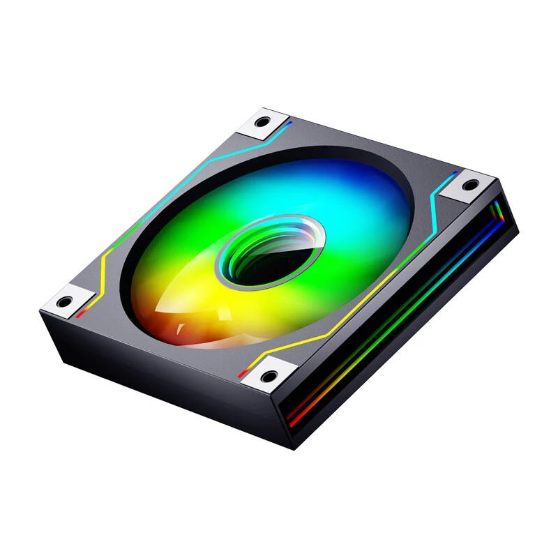 120-mm-Computergehäuselüfter Darkflash DM20 Schwarz, 3‑Pin-Anschluss, Standard-Luftstrom