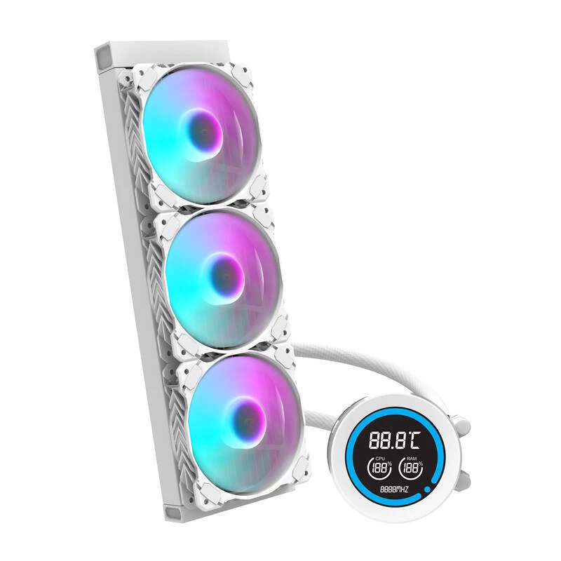 360mm Computer-Radiator Darkflash DN-D360 WHITE — 360mm Kühlradiator für PC-Wasserkühlung