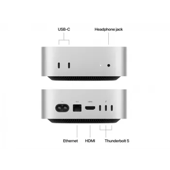 Apple Mac mini : M4 Pro Chip mit 12‑Core CPU und 16‑Core GPU, 24 GB, 512 GB SSD