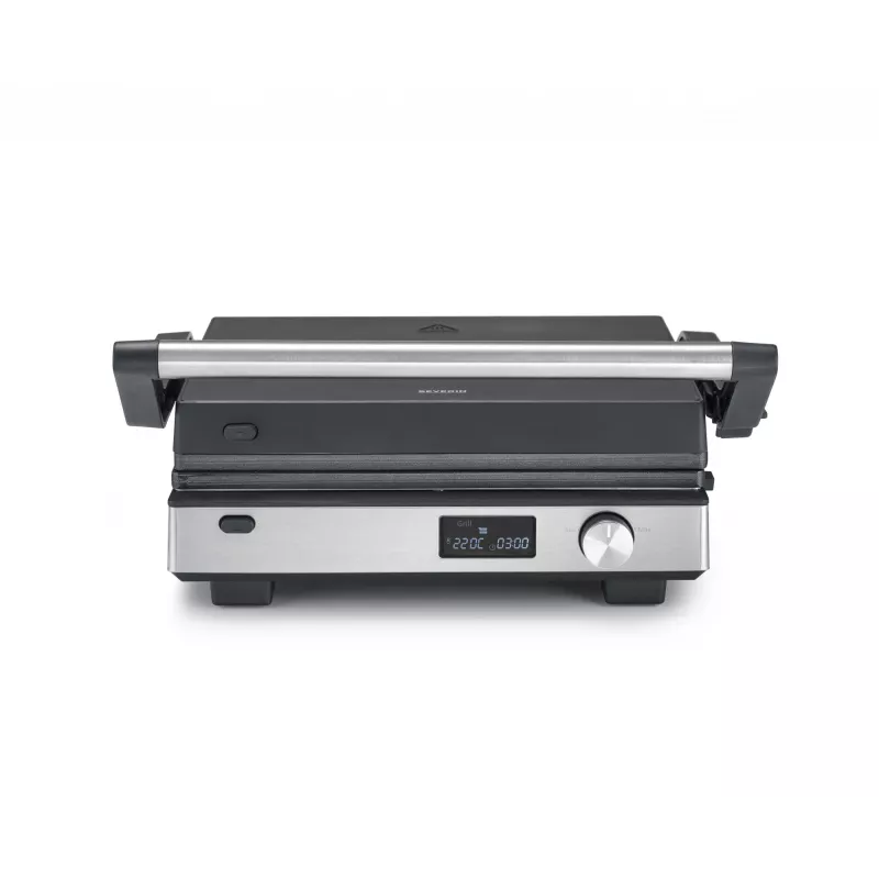 Kontaktgrill Severin KG 2380 Schwarz Silber 2000W Edelstahl