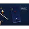 Kartenfach-Rückenschale VixFox für Samsung S9, marineblau, schützende Handy-Rückabdeckung mit Kartenfach