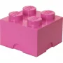 Aufbewahrungsstein 4 LEGO 40031739 pink – stapelbarer Kunststoff-Aufbewahrungsstein für Kleinteile