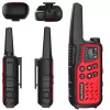 Tragbares Walkie-Talkie Baofeng BF-T25E — 16 Kanäle, 0,5 W, Li-Ion 1400 mAh, 2er-Set (rot)