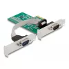DeLOCK 89555 PCIe Serielle Adapterkarte - 2 x RS-232