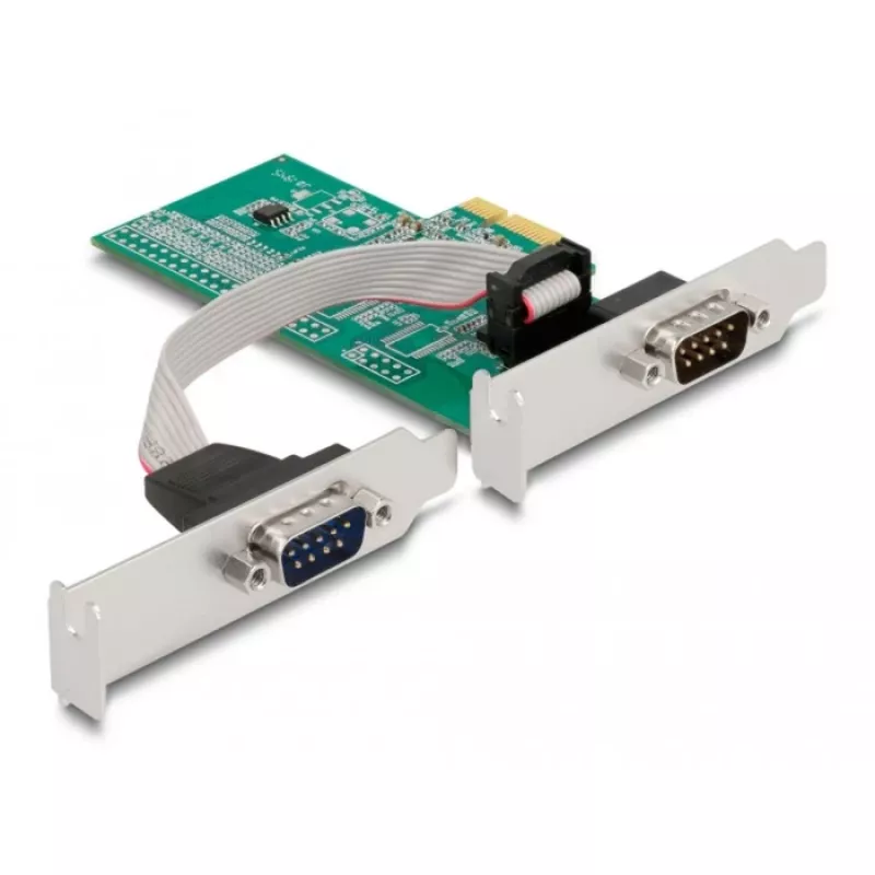 DeLOCK 89555 PCIe Serielle Adapterkarte - 2 x RS-232