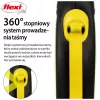 Flexi New NEON Roll-Leine 5 m – Bandleine, für kleine Hunde bis 15 kg, schwarz/gelb