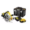 DeWALT DCS570P2-QW tragbare Kreissäge 18,4 cm Silber, Gelb 5500 U/min