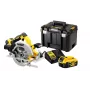 DeWALT DCS570P2-QW tragbare Kreissäge 18,4 cm Silber, Gelb 5500 U/min