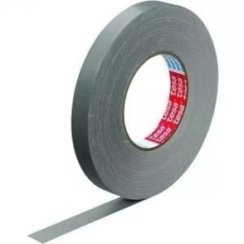Gewebeband Tesa 57230-00005 50 m x 19 mm grau – Klebeband aus Stoff für Reparaturen und Abdichtungen