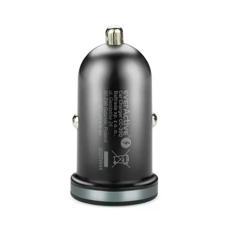 Kfz-Ladegerät everActive CC-30Q QC3.0 35W – 1x USB-A, 1x USB-C, Schnellladung