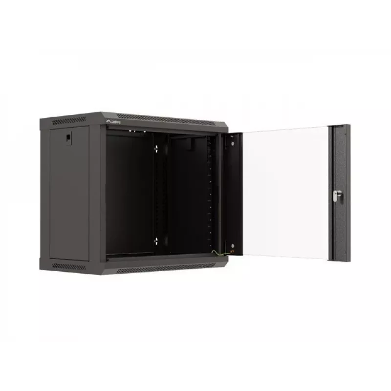 Wandmontierbares Rack LANBERG WF03-5309-10B, 9U, 500×350×540 mm, max. Belastung 60 kg, schwarz
