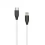 Silicone-Kabel USB Typ-C - Lightning (Weiß, 1 m)