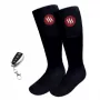 Athletiksocken Glovii GQ2M mit integriertem Heizelement, Größe M, schwarz, atmungsaktiv, Baumwoll-Elastan-Mischung