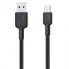 USB-A-auf-USB-C-Kabel Aukey CB-NAC1, 1 m, geflochtenes Nylon, USB PD 60 W, USB 2.0