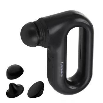 Tragbare Vibrations-Massagepistole HoMedics HHP-120BK – kompakter wiederaufladbarer Perkussionsmassagegerät