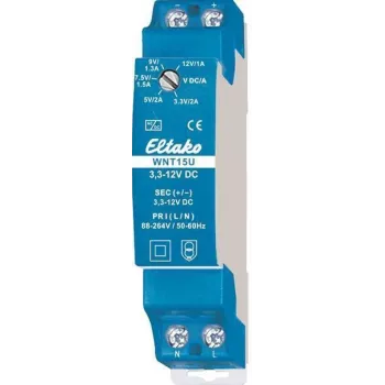 Drehschalter Eltako 20000175, 1P, 230 V AC, 16 A, blau, 18 mm breit