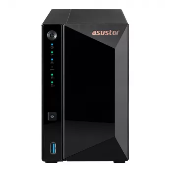 Asustor DRIVESTOR 2 Pro Gen2 AS3302T v2 NAS Realtek RTD1619B 2 GB DDR4 ADM Schwarz