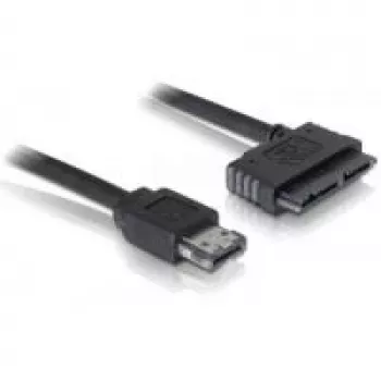 eSATAp / Micro SATA Kabel DeLOCK 84416 1m Schwarz