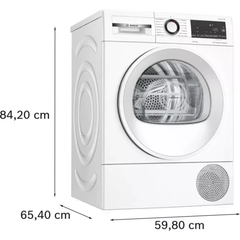 Wäscheständer Bosch WQG145APPL 9 kg Wärmepumpe, 14 Programme, LED-Anzeige, Weiß