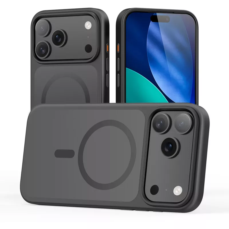 StyleShell INVISIO, Handyhülle Schwarz, iPhone 17 Pro Max, kompatibel mit MagSafe