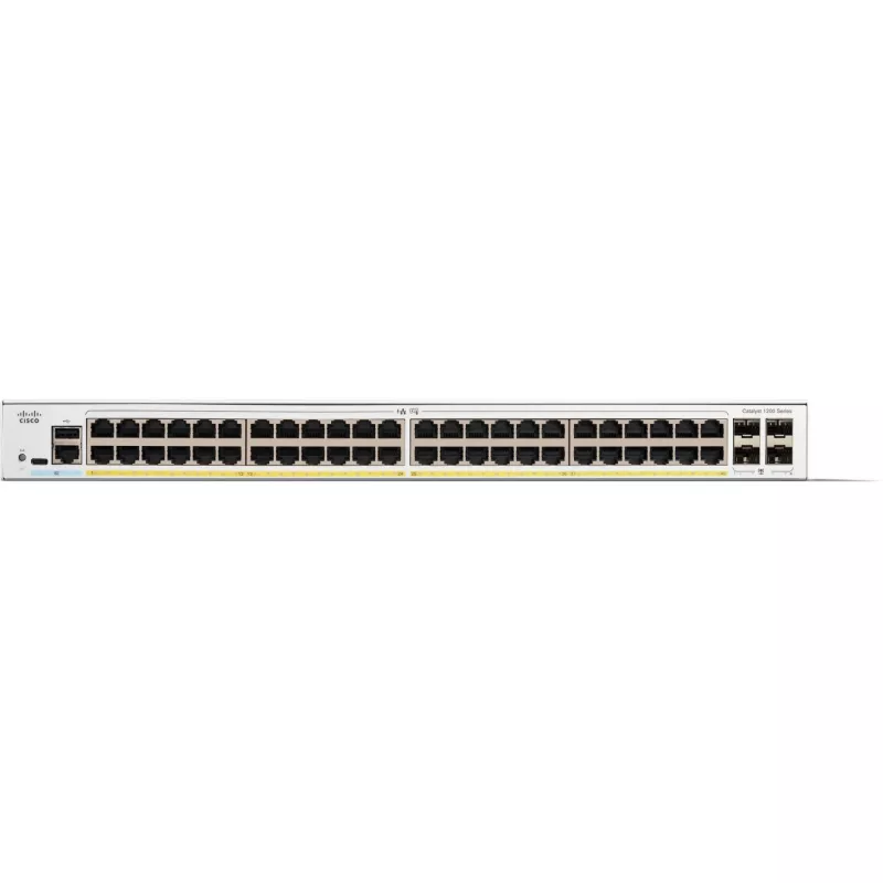 Managed Switch Cisco Catalyst 1200-48P-4G 48 Port GE PoE 4x1GE SFP